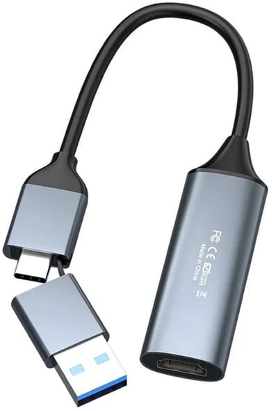 WiseGoods Premium HD Capture Card - HDMI Naar USB-A & USB C - Video Grabber Geschikt Voor Nintendo Switch / Xbox / Playstation 4/5