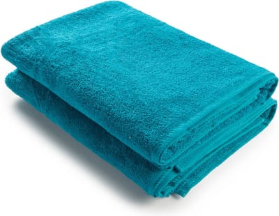 ARTG® Towelzz - AR036 - Douche - Badhanddoek - 100% katoen - 70 x 140 cm - Petrol Blauw - Deep Blue - Set 2 stuks