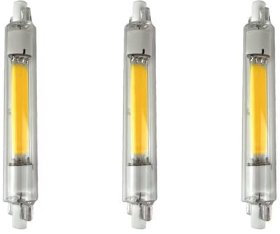 Avide R7s LED Staaflamp Dimbaar 118mm - 10W 220-240V - 3000K - LED Lampjes Insteek - 1000lm - Warm wit licht - Vervangt 72W lamp - 3 stuks