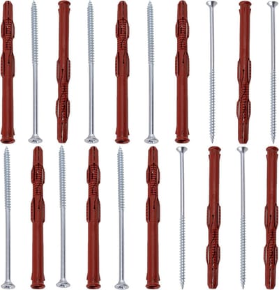 Set van 10 Pluggen 10x140mm voor Holle Baksteen/Cellenbeton met Schroeven