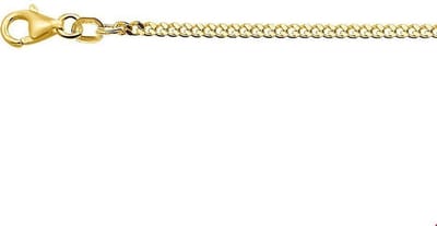 The Jewelry Collection 9 Krt. Ketting Gourmet - 9 Karaats Geel