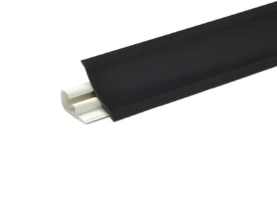 DQ-PP 1,5 m HOEKLIJST - Zwart - 23 x 23 mm - PVC - GRATIS schroeven - Keukenlijst Werkblad Afwerkingslijst Lijst Keuken Keukenafwerkingslijst Wandafwerkingslijst Tafelbladlijst