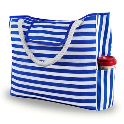 Livano Strandtas - Ibiza - Tas - Tote Bag - Shopper - Blauw