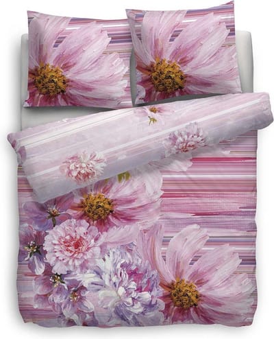 Heckett & Lane Beau Dekbedovetrek - Lits-jumeaux - 240x200/220 cm - Roze