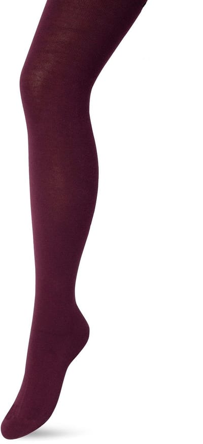 Bonnie Doon Biologisch Katoenen Maillot Dames Donker Rood maat 36/38 S - Uitstekende pasvorm - Gladde Naden - OEKO-TEX gecertificeerd - Bio Cotton Tights - Duurzaam en Huidvriendelijk Bio Katoen - Donkerrood - Wijn Rood - Wine - BP051900.396