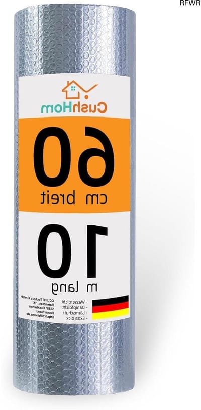 RFWR® Gealuminiseerde Isolatiefolie voor Dakisolatie en Warmtebehoud - 0,6 x 10 m