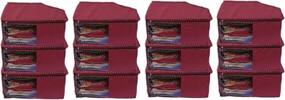 Kledinghoezen Set - Blouse Beschermers - Kleding Opbergen - Wasbaar Materiaal - 12 Stuks - Kastanjebruin