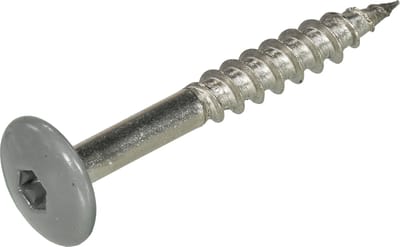 Schroeven voor montage Trespa platen - Torx 20 - 4,8x38mm - RVS - Deeldraad - Stofgrijs RAL 7037 (100 stuks)