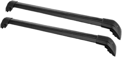 Dakdragerset - Dwarsbalken Bagagerek - Bagage Vervoeren - Afsluitbaar Aluminium - 2 Stuks - Zwart