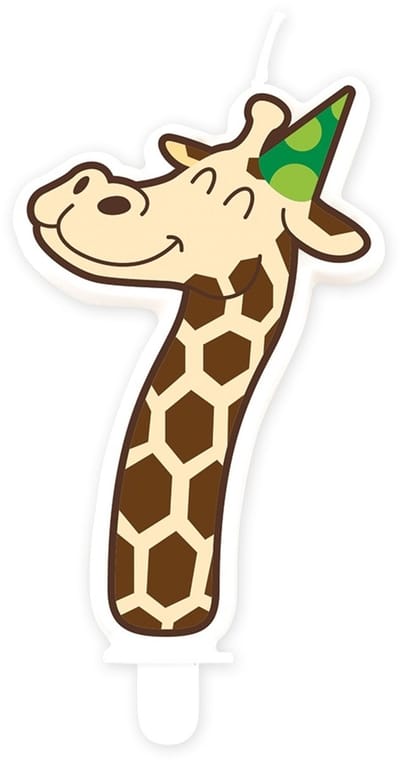 Jungle candle 7 giraffe | 4 stuks