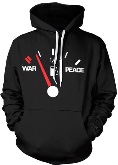 Hybris War Peace Gauge-hoodie SH-3-15431-H15-9