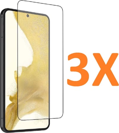 Screenprotector Glas - Tempered Glass Screen Protector Geschikt voor: Samsung Galaxy S23 - 3x
