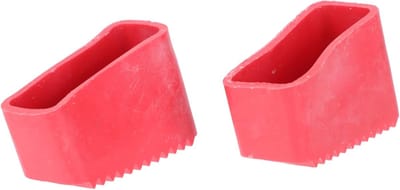 Antislip Ladder Voeten - Veiligheidsrubber Pads - Stabiele Ondersteuning - Beschermt Vloeren - 5.5x3.5x2.5cm - Rood