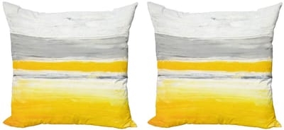 ABAKUHAUS Kussenhoezen Set 2x45x45 cm – Dubbelzijdig bedrukt – Microvezel