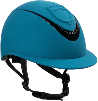 Equestro Meteor Rijhelm Wide Visor FW25 55-57 Blue Coral