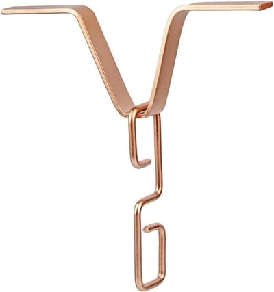 Regenketting Adapter - Goot Hanger - Water Opvangen - Roestbestendig Ijzer - 25 cm - Koperkleur