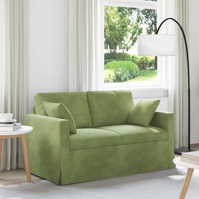 vidaXL - Bank - Lichtgroen - 138 - x - 78 - x - 80 - cm - Fluweel
