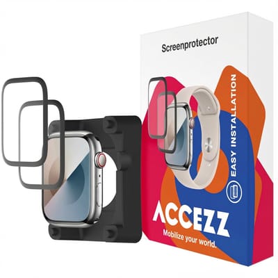 Accezz 2x Screenprotector met applicator voor de Apple Watch Series 10 / 11 / 12 - 46 mm