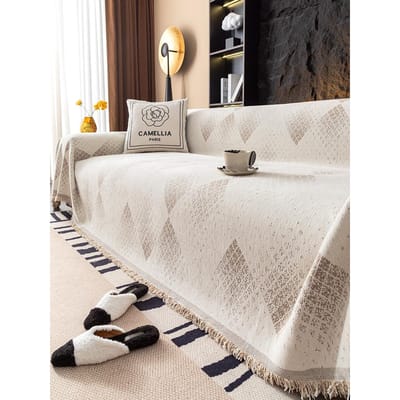 Ins Geavanceerde Geometrie Moderne Bankhoes Stof Chenille Bank Sjaal Kat Krasbestendige Bankhoes Hoes Alle Seizoenen Universeel 180x130cm