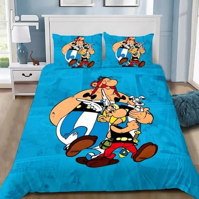 Dekbedovertrek Kussensloop Avonturen van Kuifje Beddengoed Set Volwassene Jongen Meisje Slaapkamer Decoratie Kinderen Cadeau Eenpersoons Tweepersoons Groot EU Single(135*200cm)3pcs