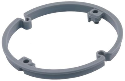 Haf correctiering voor inbouwdoos 6 mm grijs.Inhoud 10 stuks