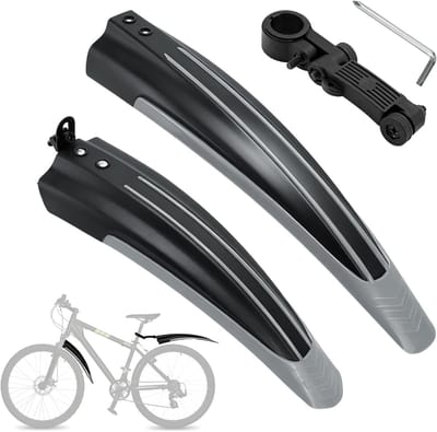 Universele Fietsspatbordset voor 20-26 inch Fietsen, Spatwater- en Vuilbescherming voor Racefiets en Mountainbike