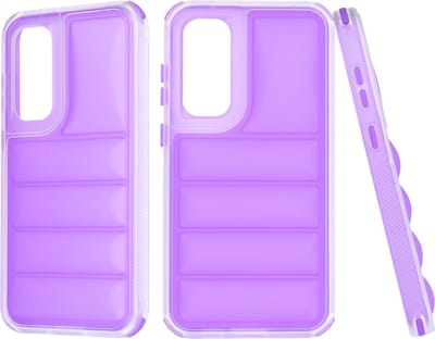 Hoesje geschikt voor Samsung Galaxy S23 FE - Techsuit Wave Shield Shockproof Hard Case Back Cover - Paars