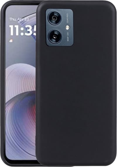 Telestore - Silicone gel zwart hoesje - hoesje geschikt Motorola Moto G55 5G
