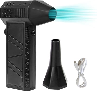 Elektrische Bladblazer - Mini Stofzuiger - Apparaten Reinigen - Krachtige 130.000 RPM - 8000 mAh Batterij - Zwart