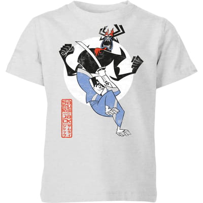 Samurai Jack Eternal Battle Kids' T-Shirt - Grey - 146/152 (11-12 jaar)