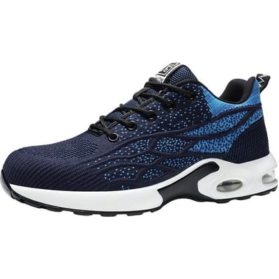 Beschermende Veiligheidsschoenen Heren Dames Werkveiligheidsschoenen Stalen Neus Schoenen Anti-lek Lucht Kussen Werkschoenen Sneakers Unisex 36 black
