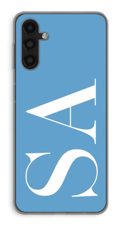 Gepersonaliseerd - Case Company® - Hoesje geschikt voor Samsung Galaxy A04s hoesje - Monogram N°2 - Soft Cover Telefoonhoesje - Bescherming aan alle Kanten en Schermrand