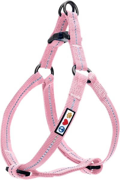 Famanu – Puppy hondentuig extra klein, lichtgewicht en reflecterend hondenharnas, roze