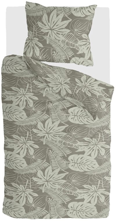 Byrklund Dekbedovertrek Joep - 140x220 - 80% Polyester / 20% Katoen - Taupe / Kaki