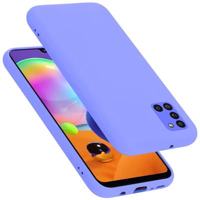 Cadorabo Hoesje geschikt voor Samsung Galaxy A31 in LIQUID LICHT PAARS - Beschermhoes gemaakt van flexibel TPU silicone Case Cover