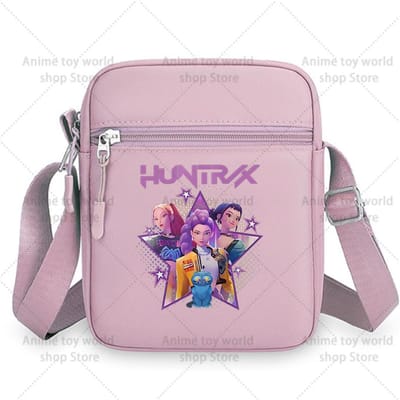 Duurzame KPop Demon Jagers Meisjes Crossbody Tassen Nylon Kleine Schoudertas Kawaii Oxford Messenger Zijdelingse Sling Bag Echtgenoot Dame Borsttas white