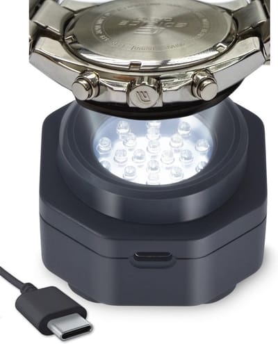 Type-C UV-vrije zonne-horloge snellader voor eco solar horloges voor mannen - draagbare batterijlader voor geavanceerde zonne-horloges