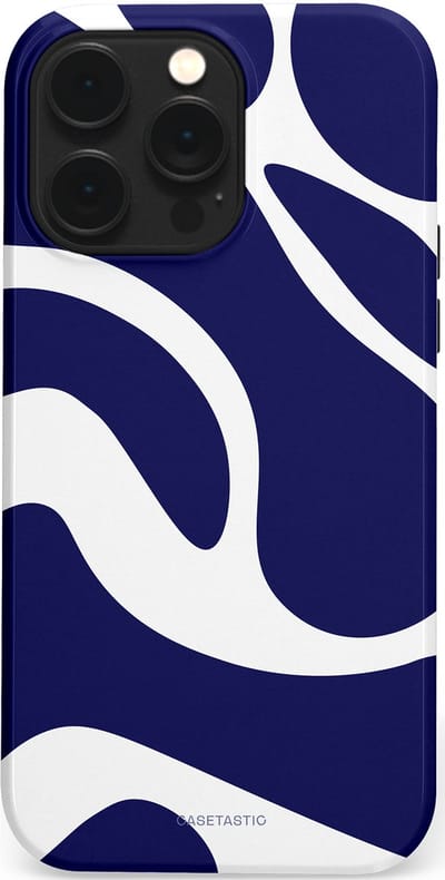 Casetastic Hoesje Geschikt voor Apple iPhone 14 Pro Max Magsafe - Stijlvolle Beschermende Duo-layer Case - Zeebries Golven