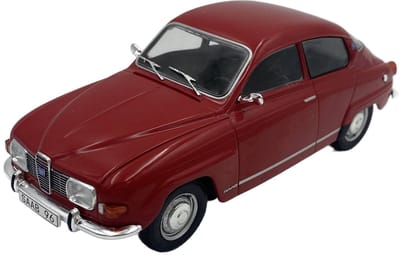 Saab 96 V4 1970 model 124220 WhiteBox 1:24 rood