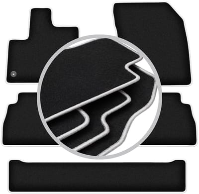 CARLUX-SILVER automatten voor: Peugeot Rifter 7-zitter (2018-)