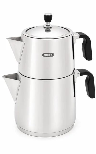 Mulex theepotset – siliconen handgrepen – 1,0/3,0 liter – inductie