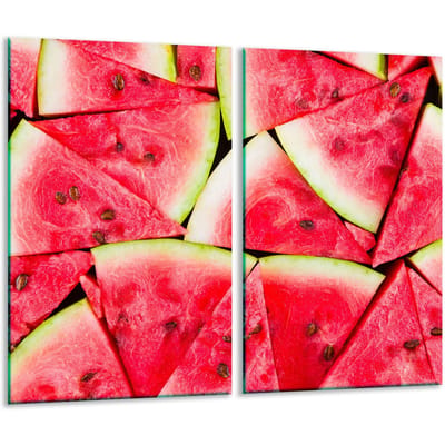 TMK ArtDeko - Snijplank - Glas - 30x52 cm - Arbuzen Motief