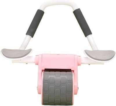 Buikspierwiel - AB Roller - Buikspieren Trainen - Dubbel Wiel Ontwerp - 41.5 cm - Roze