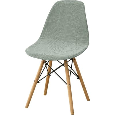 4/6 stuks Jacquard Schelp Stoelhoezen Waterafstotende Armloze Stoelhoezen Elastische Eetkamer Stoelhoezen voor el Party Banket 4 Pcs Chair cover