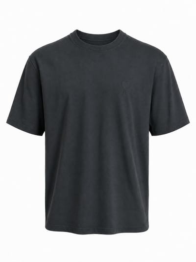 Ami Paris - T-Shirt - Anthracite (oversized model) - XL