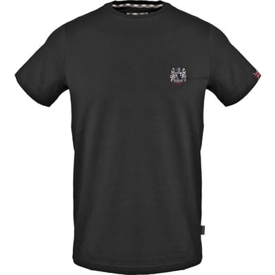 Aquascutum Heren Aldis borst Logo T-Shirt (Zwart)