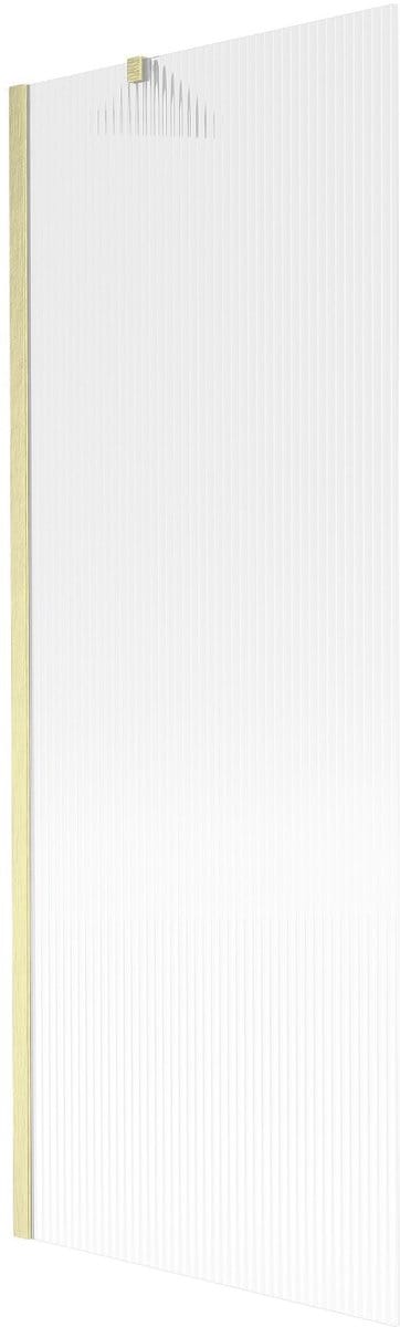 Mexen Next badwand 1-vleugelig 70 x 150 , gestreept, goud geborsteld - 895-070-000-00-09-55