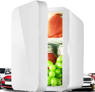 Draagbare Koelkast - Mini Koelkast - Dranken Koelen - Energiebesparend - 8 Liter - Wit