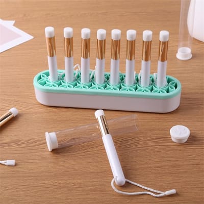 Set van 9 Mini Mengborstels voor Inkt Verven en Scrapbooking
