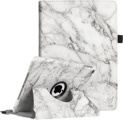 Hoes geschikt voor iPad 2017 / 2018 9.7 inch - Hoes Book Case 360 Graden Marmer